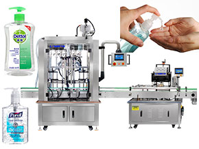 automatic sanitizer filling machine