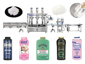 talcum powder filling machine